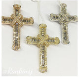 925 Silver Jesus Cross Pendant Necklace