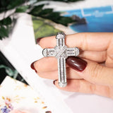 925 Silver Jesus Cross Pendant Necklace