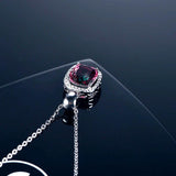 TKJ Tourmaline Necklace Pendant Silver Chain Custom Jewelry