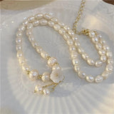 Real Natural Cultured Baroque Pearl Necklace