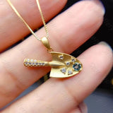 Brazilian Tourmaline Pendant 925 Silver Necklace