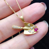 Brazilian Tourmaline Pendant 925 Silver Necklace
