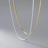 925 Silver Snake Bone Chain Charms Necklace Punk Choker Party Jewelry