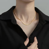 925 Silver Snake Bone Chain Charms Necklace Punk Choker Party Jewelry