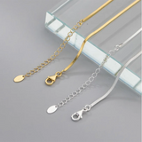 925 Silver Snake Bone Chain Charms Necklace Punk Choker Party Jewelry