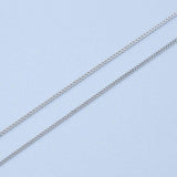 1.0mm 40/45CM Sterling Silver Necklace Chain 1.3g Female Jewelry Gift