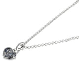 Dainty Heart Pendant Necklace in Sterling Silver
