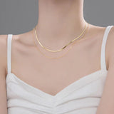 MloveAcc Snake Chain Double Female Choker Necklace