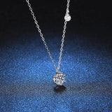 Mosant Diamond Pendant 925 Sterling Silver Jewelry