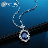 925 Sterling Silver Textured Stones Necklace