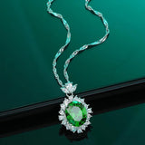 925 Sterling Silver Textured Stones Necklace