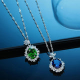 925 Sterling Silver Textured Stones Necklace