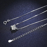 Mosant Diamond Pendant 925 Sterling Silver Women's Fine Jewelry
