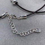 Spain Electroplated 925 Silver Beads Rope Necklace