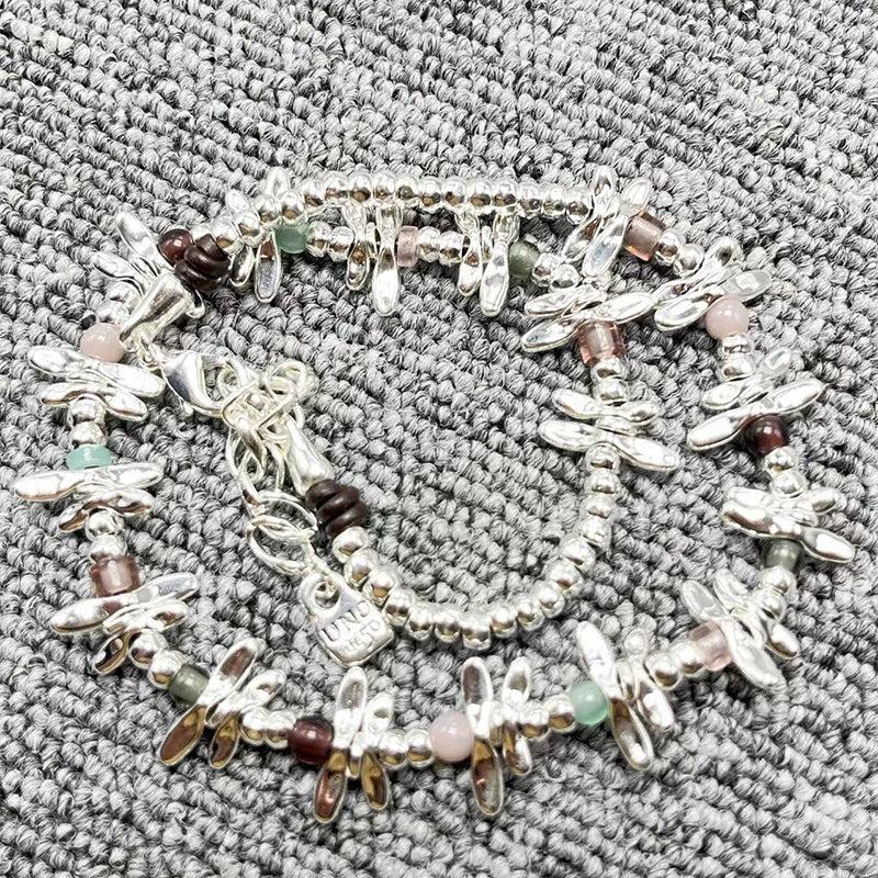 Electroplated 925 Silver Bee Beads Necklace Gift
