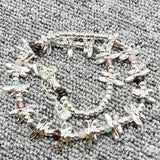 Electroplated 925 Silver Bee Beads Necklace Gift