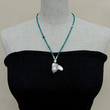 Apatite & Pearl Choker Necklace for Women