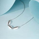 Laya 925 Silver Conch Enamel Necklace for Women