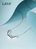 Laya 925 Silver Conch Enamel Necklace for Women