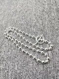 UNOde50 925 Silver Ball Necklace - Gift for Her