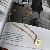 925 Silver Flower Pendant Necklace for Women Jewelry