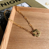 925 Silver Flower Pendant Necklace for Women Jewelry