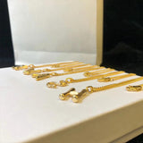 925 Silver Alphabet Necklace Yellow Deluxe Cross Birthday Gift