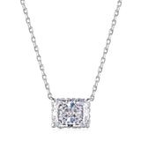 925 Silver 6x8MM Moissanite Diamond Wedding Pendant Necklace