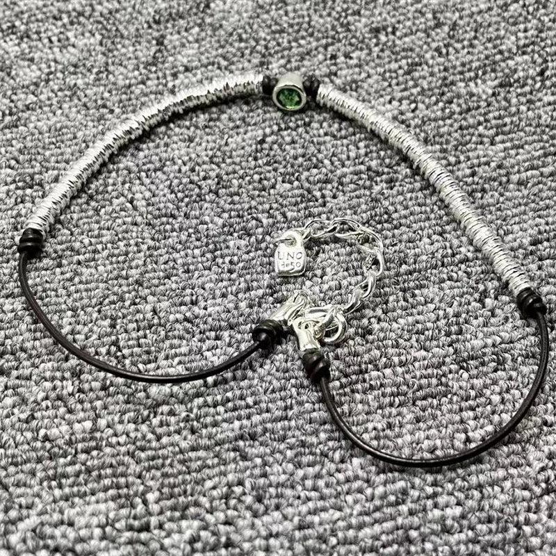 UNOde50 Silver Plated Green Beaded Necklace Gift