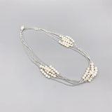 Layered Freshwater Pearl Necklace with Coin Pearl Clasp