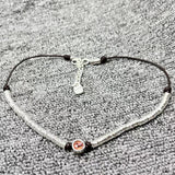 UNOde50 925 Silver Plated Orange Beaded Necklace