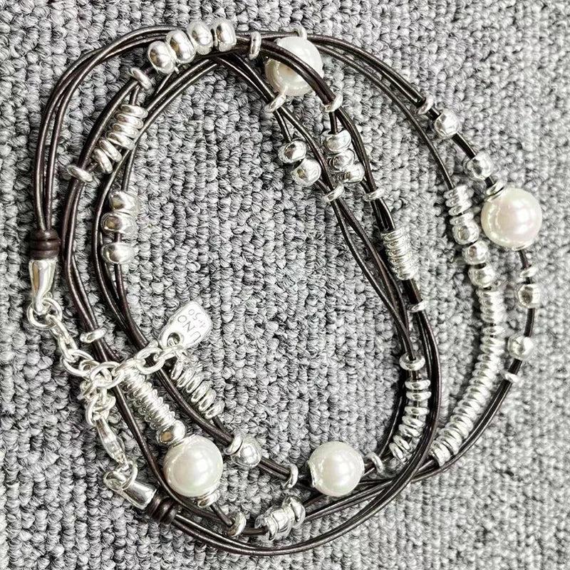 925 Silver Pearl Necklace Jewelry Gift