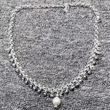 UNOde50 Silver Pearl Pendant Necklace Jewelry Gift