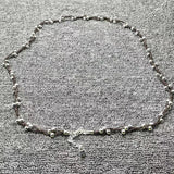 UNOde50 Electroplated 925 Silver Ball Knot Necklace