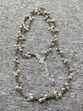 UNOde50 Electroplated 925 Silver Ball Knot Necklace