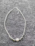 UNOde50 Pearl Necklace Silver Jewelry