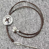 UNOde50 925 Rope Button Necklace