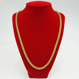 Vintage Solid 24KT Chain Necklace for Men - Fine Jewelry Gift