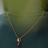 Red Agate Choker Necklace 925 Sterling Silver Wedding Jewelry