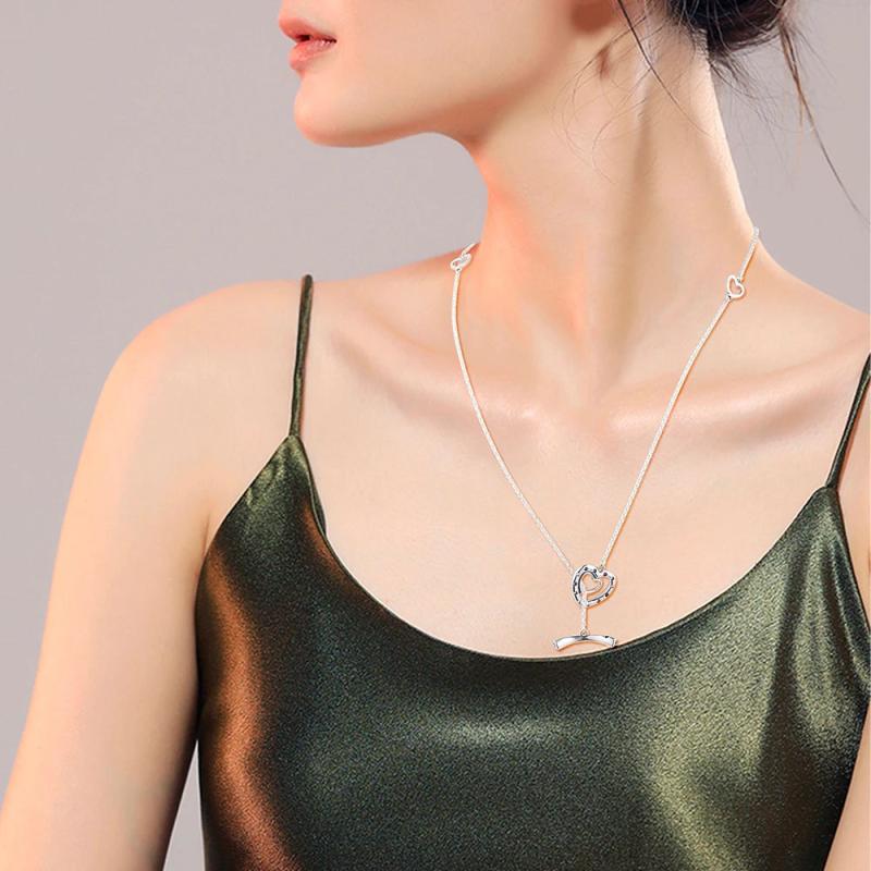 925 Silver T-Bar Necklace for Beads & Charms Pendant