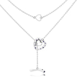 925 Silver T-Bar Necklace for Beads & Charms Pendant