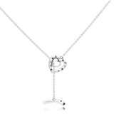 925 Silver T-Bar Necklace for Beads & Charms Pendant