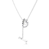 925 Silver T-Bar Necklace for Beads & Charms Pendant
