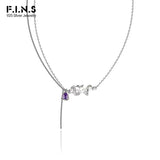 Rice Bead Chain S925 Silver Pearl Necklace