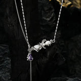 Rice Bead Chain S925 Silver Pearl Necklace