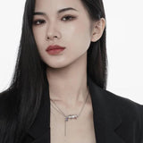 Rice Bead Chain S925 Silver Pearl Necklace