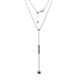 Sterling Silver Bead Necklace with Pendant for European Charms