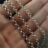 925 Silver Long Chain Necklace Thai Silver Link Chain