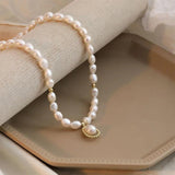 925 Silver Water Pearl Pendant Necklace for Women