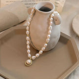 925 Silver Water Pearl Pendant Necklace for Women